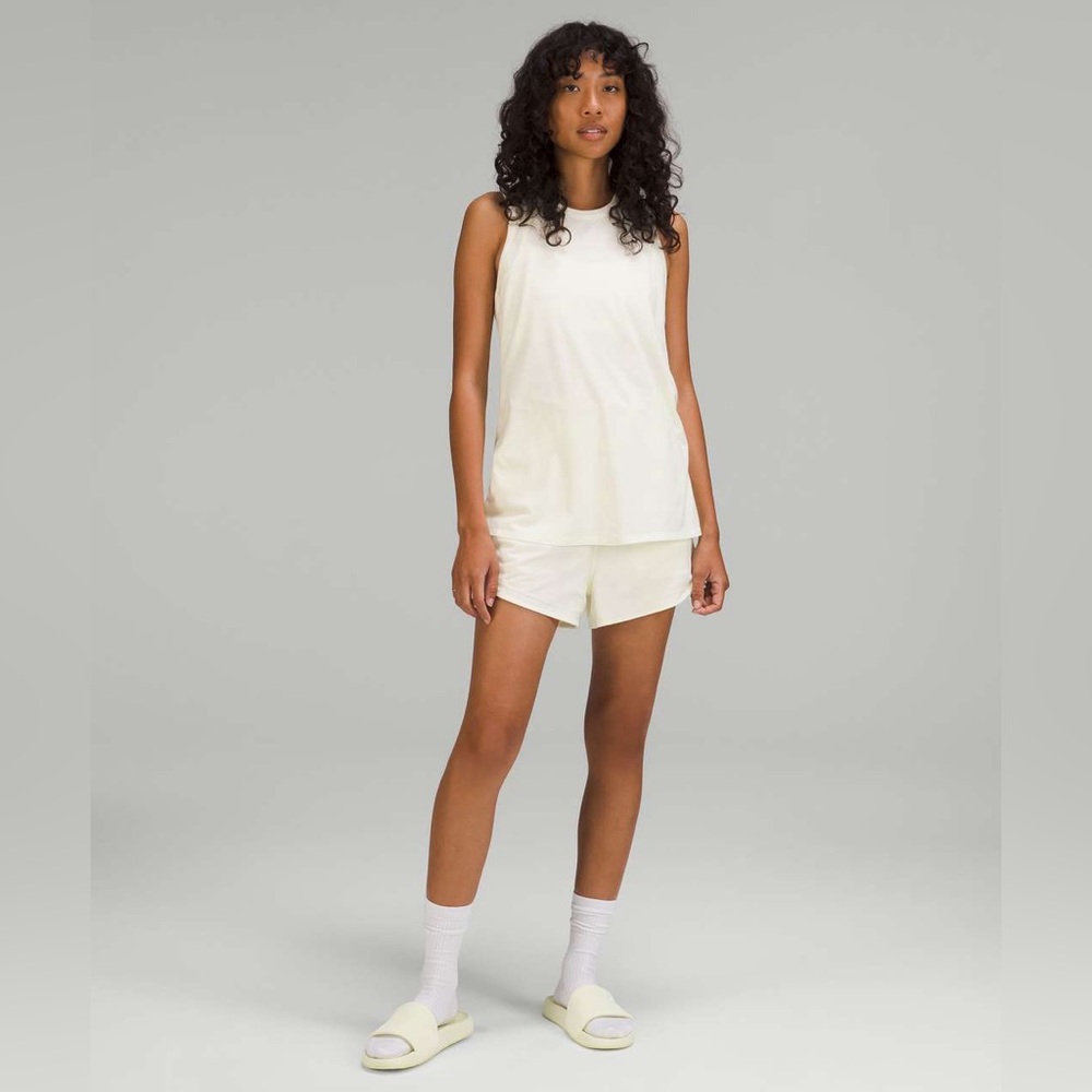 Lululemon Tank-And-Short Romper 3" Lemon Sorbet